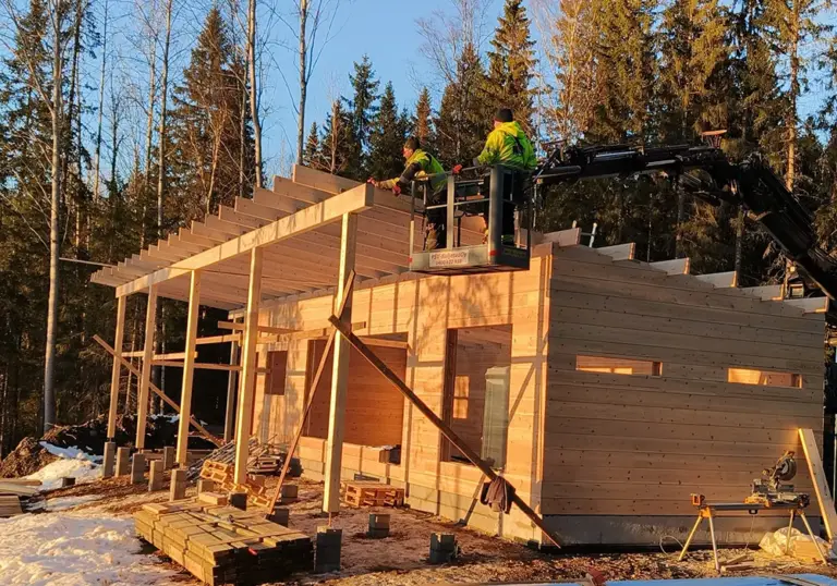 Työmaa Kuusamossa